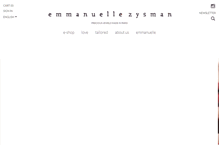 Tablet Screenshot of emmanuellezysman.fr